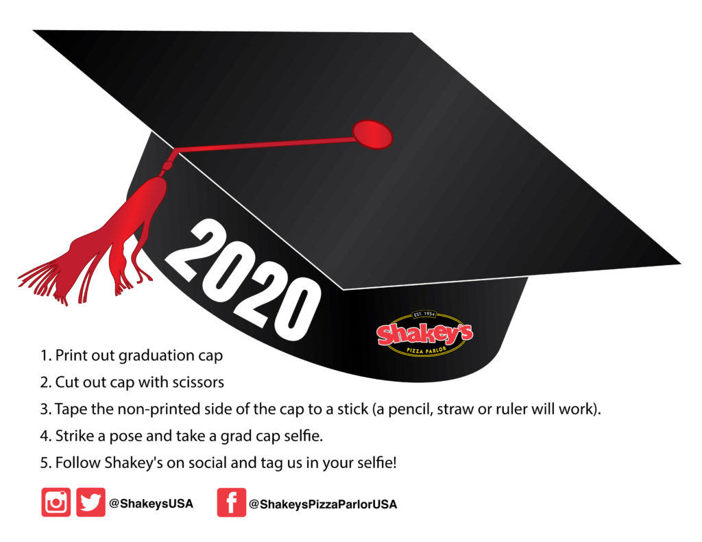 Shakey's graduation cap