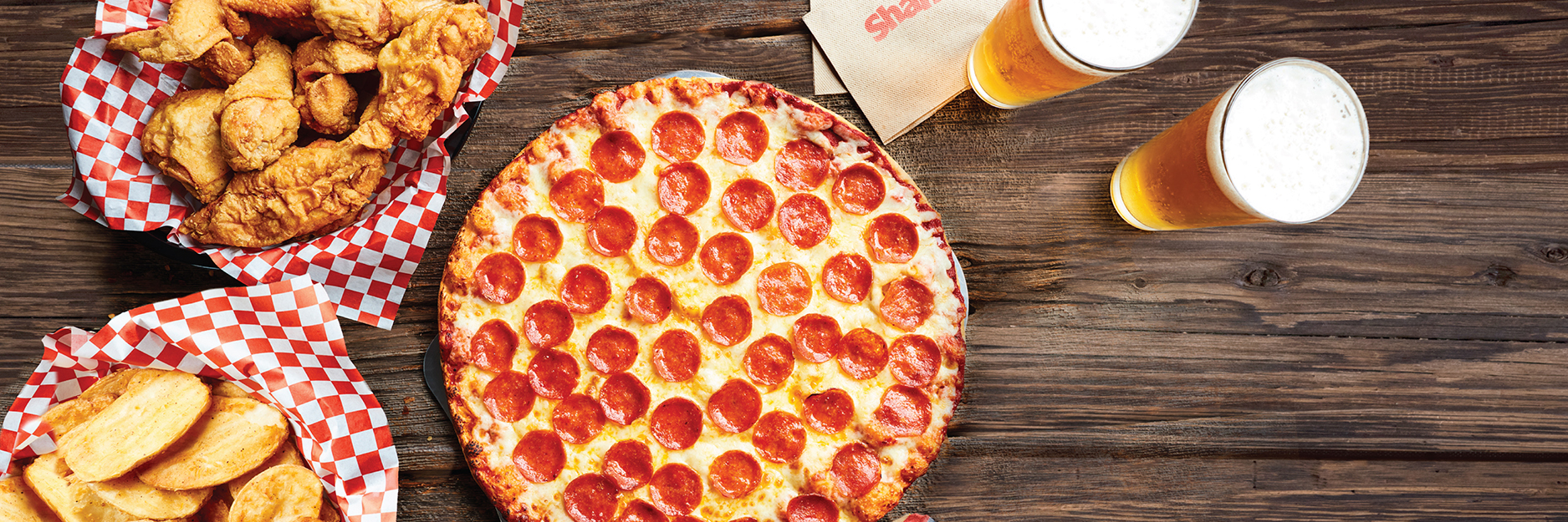 Shakey's Hero Image - Get a medium one-topping pizza for $10 when you buy a LG PCM combo