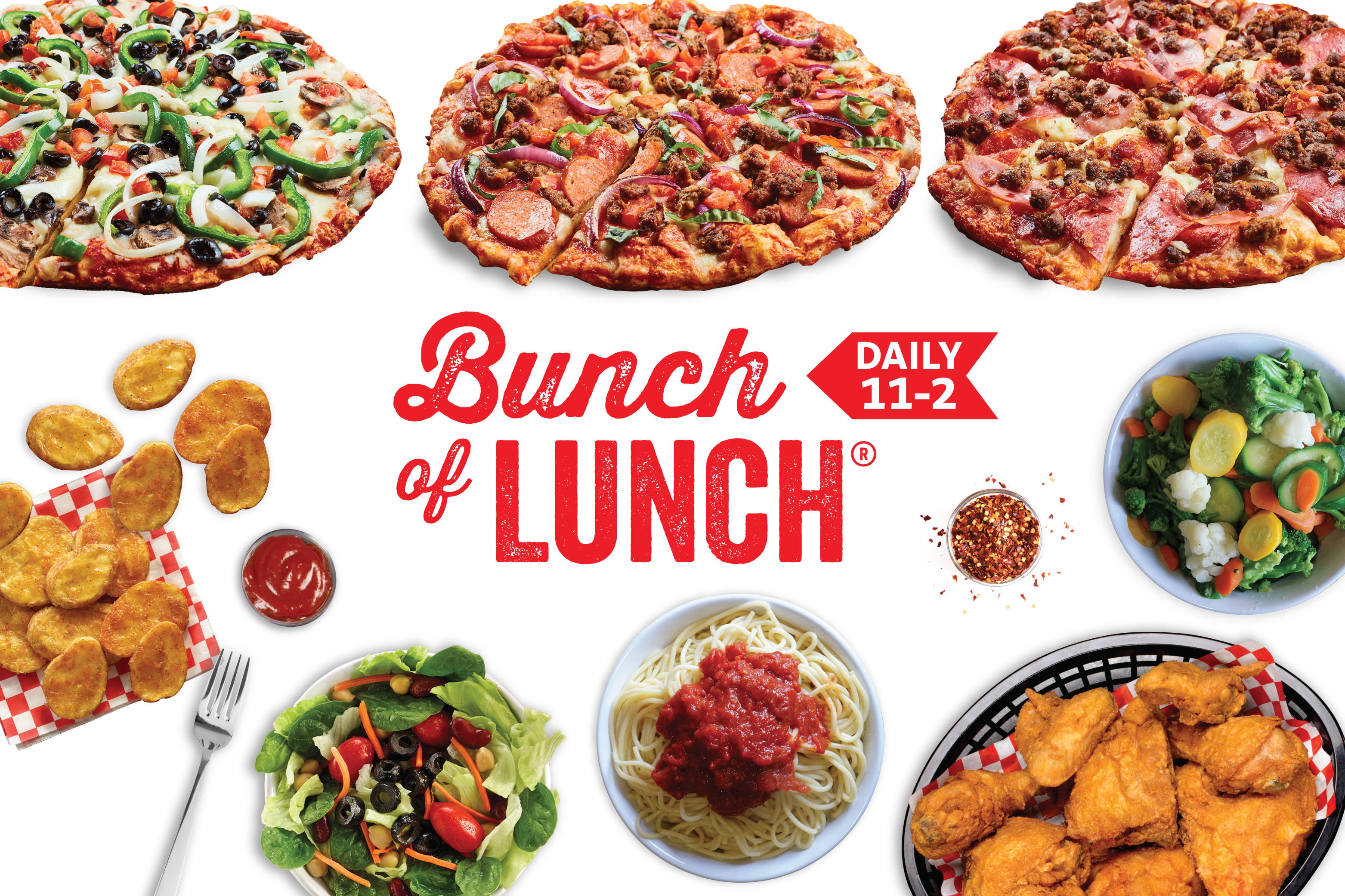 Shakeys All You Can Eat. One Low Price.