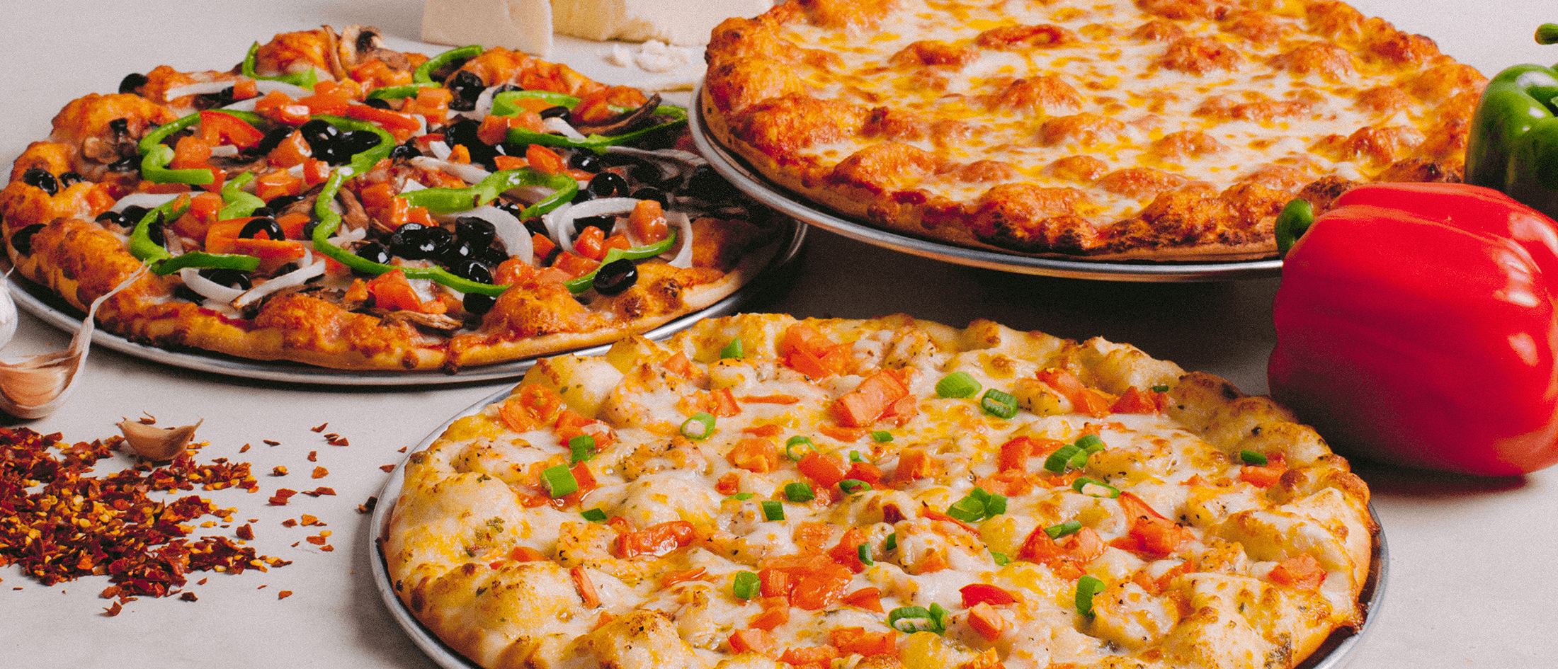 Shakey's MEATless Pizza Trio